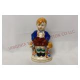 Vintage Occupied Japan Boy on Fence 5" Figurine