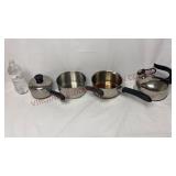 Revere Ware Sauce Pans & Tea Kettle