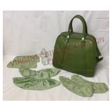 Vtg American Tourister Travel Bag w Bags & Covers