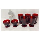 Anchor Hocking Royal Ruby Sherbets & Tumblers