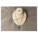 Jewelry - 925 Mexico Silver Cross Pendant & Chain