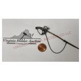 Antique Victorian Sterling Silver Sword Jabot Pin