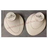 Jewelry - 925 Sterling Silver Box Chain Necklaces