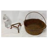 Vintage Cast Iron 8 DO USA Dutch Oven & Stand