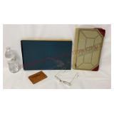 Vtg 12K GFS Wire Rim Glasses, Wallet & Ledgers