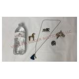 Equestrian Horse Jewelry - Necklace & Pins
