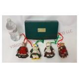 Vintage Porcelain Animal Doll Set - 5" tall