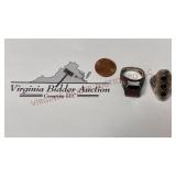 Rings - Tested as Sterling Silver - See Desc