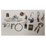 Sterling Silver Single Earrings & Charms - 25g