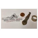 Sterling Silver Flatware Pendant & Ring Size 9