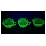 1930s Anchor Hocking Princess Teacups - 3 - Glow!!