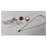 Jewelry - 925 Sterling Silver Ring & Necklace