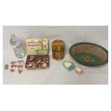 Easter Cooky Cutters, Sugar Eggs, Canister, Basket