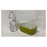 Vintage Pyrex 502 Refrigerator Dish w Glass Lid
