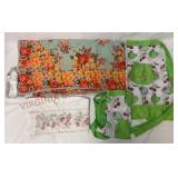 April Cornell Tablecloth, Half Aprons & Curtain