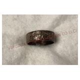 Jewelry - Sterling Silver Floral Band Ring - Sz 6