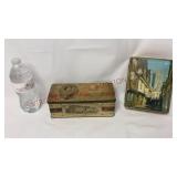 Queen Elizabeth Coronation & Canterbury Metal Tins