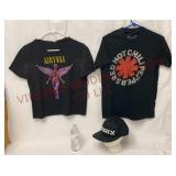 Vans Hat, Nirvana & Red Hot Chili Peppers Shirts