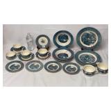 Vintage Currier & Ives Royal China Dinnerware - 22