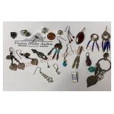 Scrap Sterling Silver w Stones - All Marked