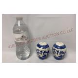 Vintage Blue Willow Salt & Pepper Set - See Desc