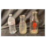 Vintage Richmond Dairy Embossed & ACL Bottles