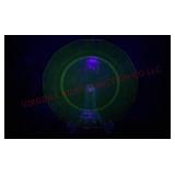 Fostoria Fairfax Green 13" Service Plate - Glows!