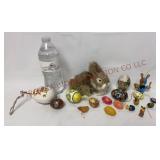 Easter Eggs, Real Fur Bunny Rabbit & Ornaments