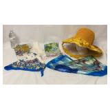 Floral Springtime Scarves & Ladies Sun Hat