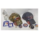 Trump 2020 Hats & Assorted Political Pins