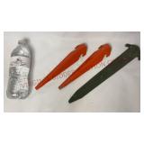 Tent Pegs - Orange 9" & Green 12"