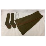 Miltary Issue Socks Size Small & Scarf