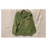 US Army OG107 Cotton Sateen Shirt 14-1/2x31