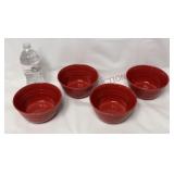 Rachael Ray Double Ridge Red Cereal / Soup Bowls