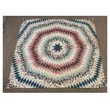 Vintage Hand Quilted Lone Star Quilt - 79'x83'