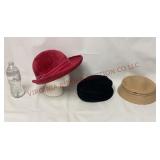 Vintage Ladies Felted Wool / Wool Hats - 3