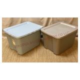 Sterilite 18 Gallon Storage Totes w Lids - 2