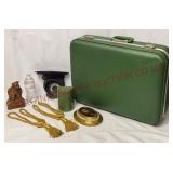 Mid Century Home Decor & Hard-Sided Suitcase