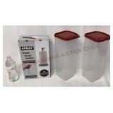 Spray Paper Towel Holder, Bread Storage Containers