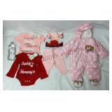 NEW Baby Girl Clothes 0-3M & Okie Dokie Snowsuit