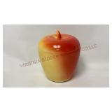 Hazel Atlas Milk Glass Covered Apple Jelly Jam Jar