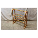 Vintage Wooden Quilt Stand / Blanket Rack