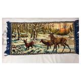 Vintage Woodland Scene Tapestry - 38.5'x19'