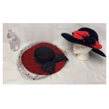 Vintage Ladies Felted Wool Hats - 2