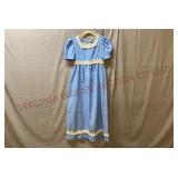 Vintage Puff Sleeve Maxi Dress - Handmade