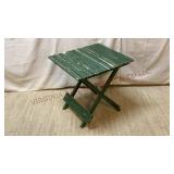 Vintage Wooden Quik-Fold Outdoor Side Table