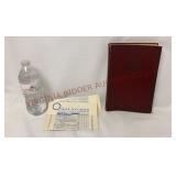 1920s Oskar Davidsen Menu & 1928 Atlas Book