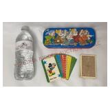 Disney 7 Dwarves Pencil Box & Mickey Mouse Cards