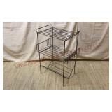 MCM Wire Rack Vinyl Record Stereo Stand - 28' Tall