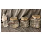 Vintage Hoosier Coffee Cracker Jars - 2 Sizes